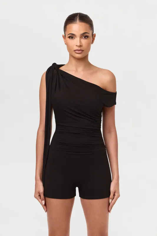 Smooth Off-Shoulder Romper sold by Naked Wardrobe