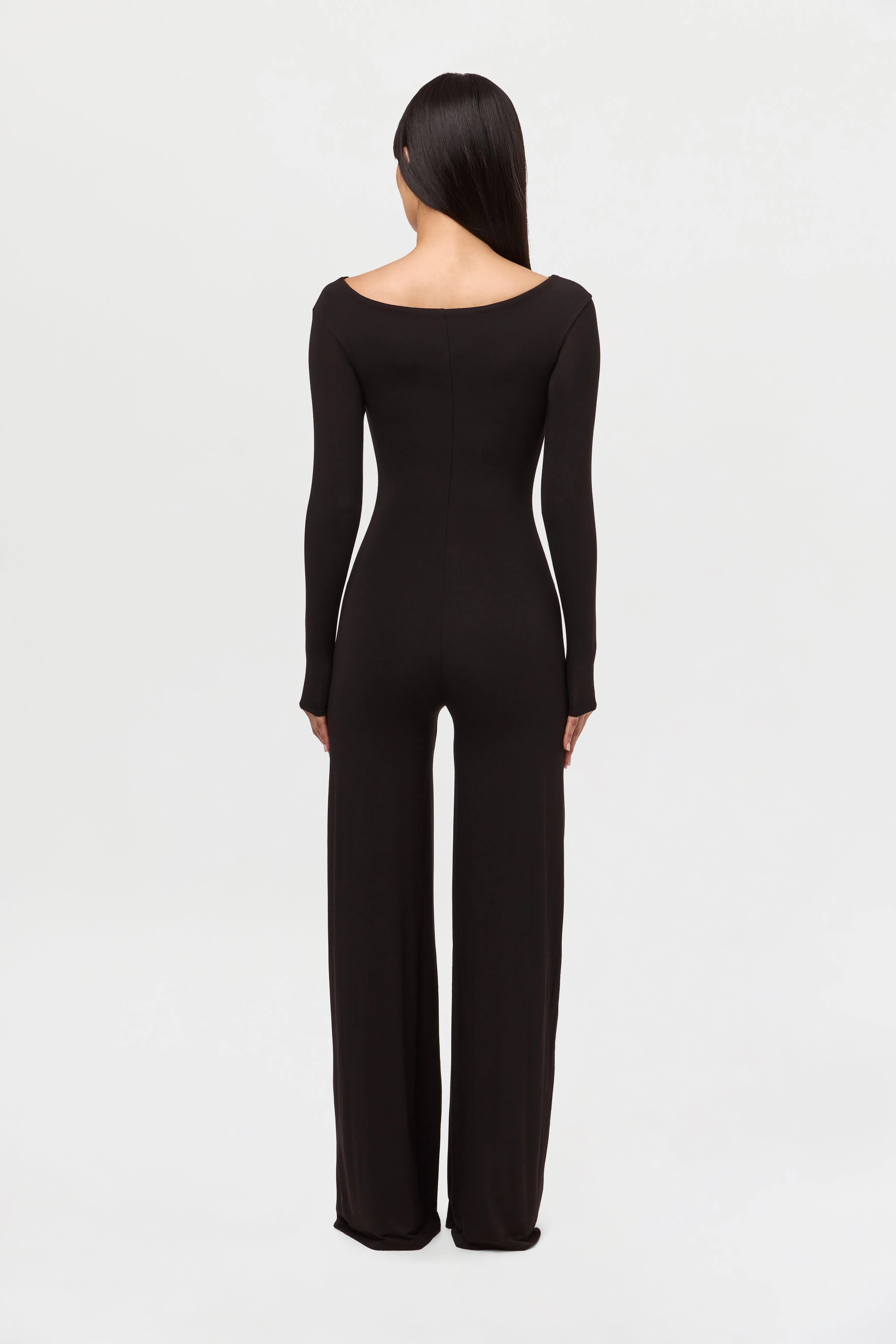 Smooth Boatneck Wide Leg Jumpsuit sold by Naked Wardrobe product image thumbnail 5