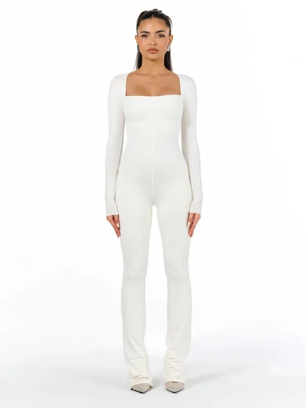 Butter Bootcut Jumpsuit sold by Naked Wardrobe