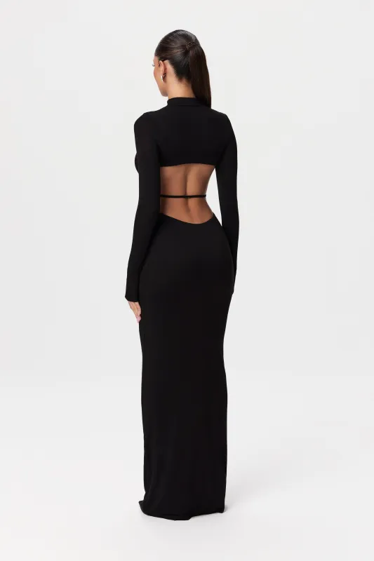 Smooth Back Cut Out Maxi Dress sold by Naked Wardrobe