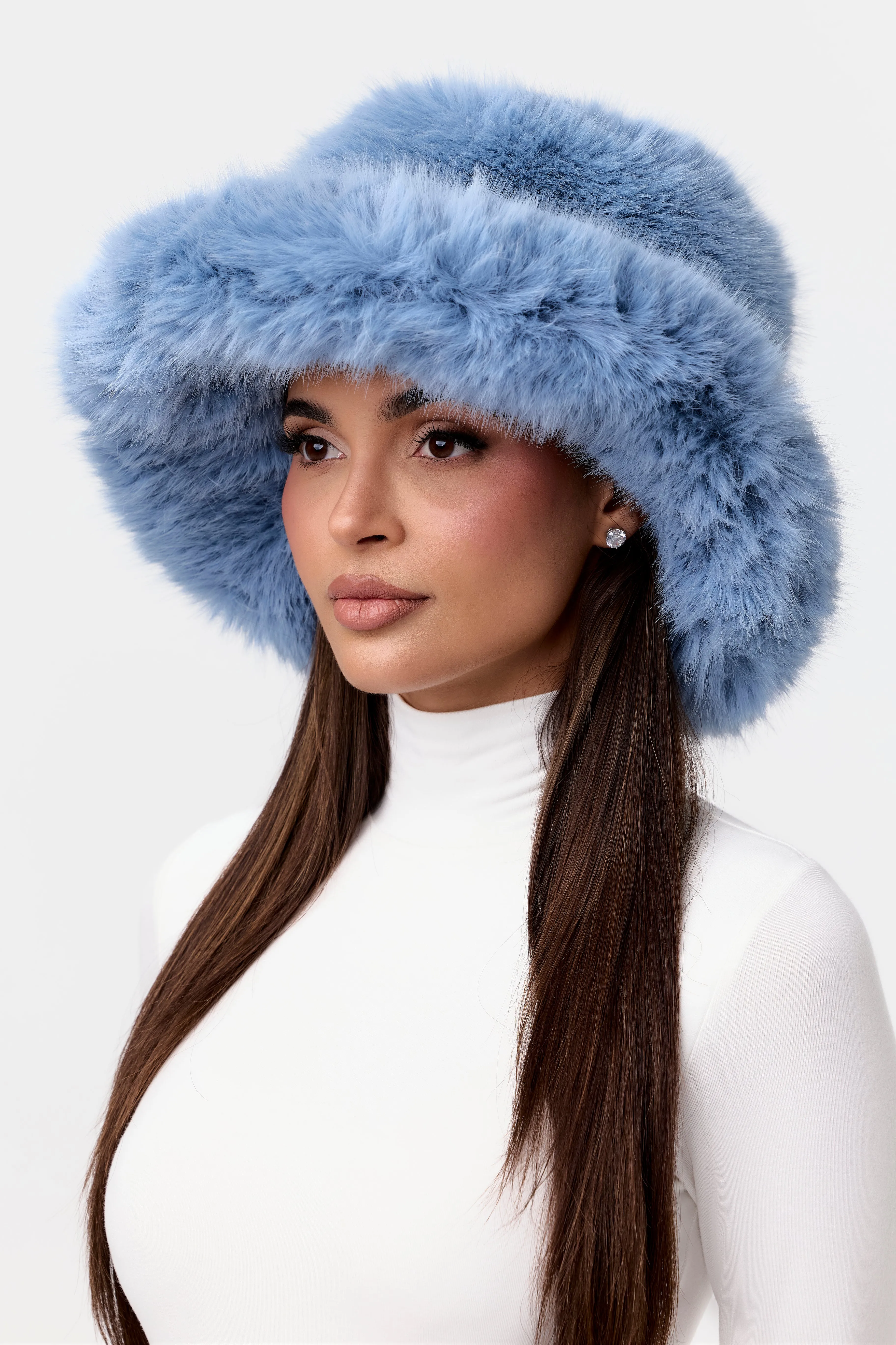 Faux Fur Oversized Bucket Hat sold by Naked Wardrobe product image thumbnail 3