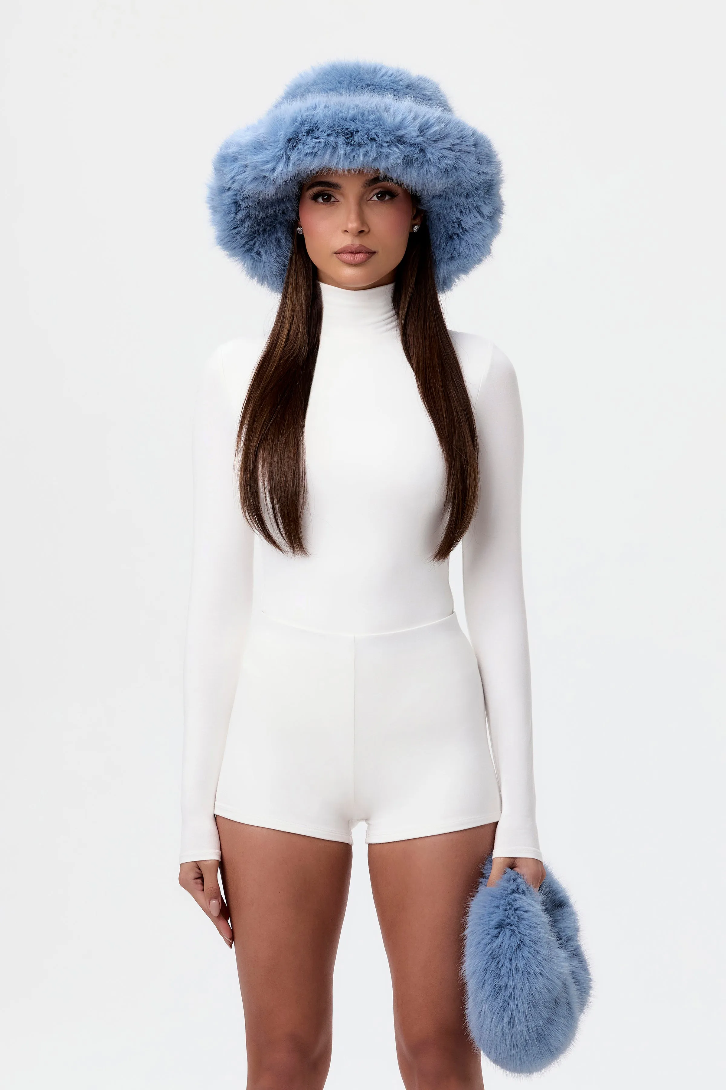 Faux Fur Oversized Bucket Hat sold by Naked Wardrobe