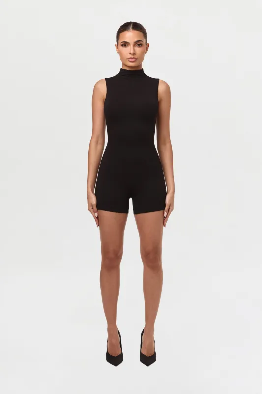 Smooth Sleeveless Sculpt Romper sold by Naked Wardrobe