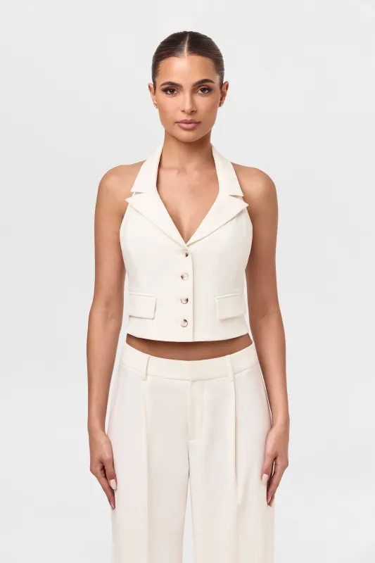 Tuxedo Halter Suit Vest sold by Naked Wardrobe