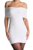 HOURGLASS OFF SHOULDER RUCHED MINI DRESS sold by Naked Wardrobe