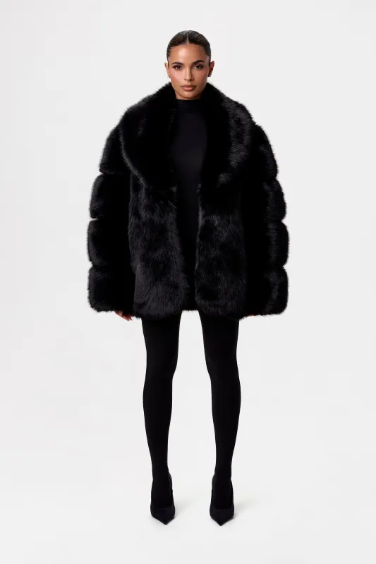 Faux Mink Oversized Fur Coat sold by Naked Wardrobe