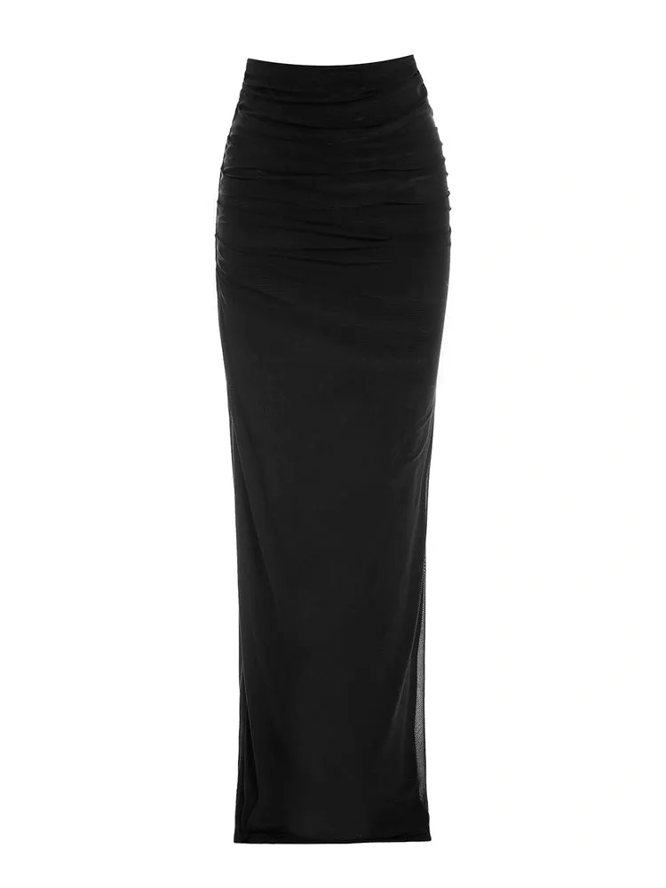 Mesh Maxi Skirt sold by Naked Wardrobe product image thumbnail 5