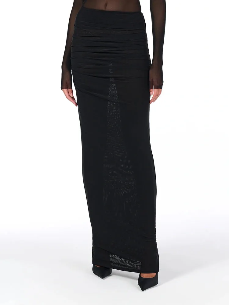 Mesh Maxi Skirt sold by Naked Wardrobe product image thumbnail 4