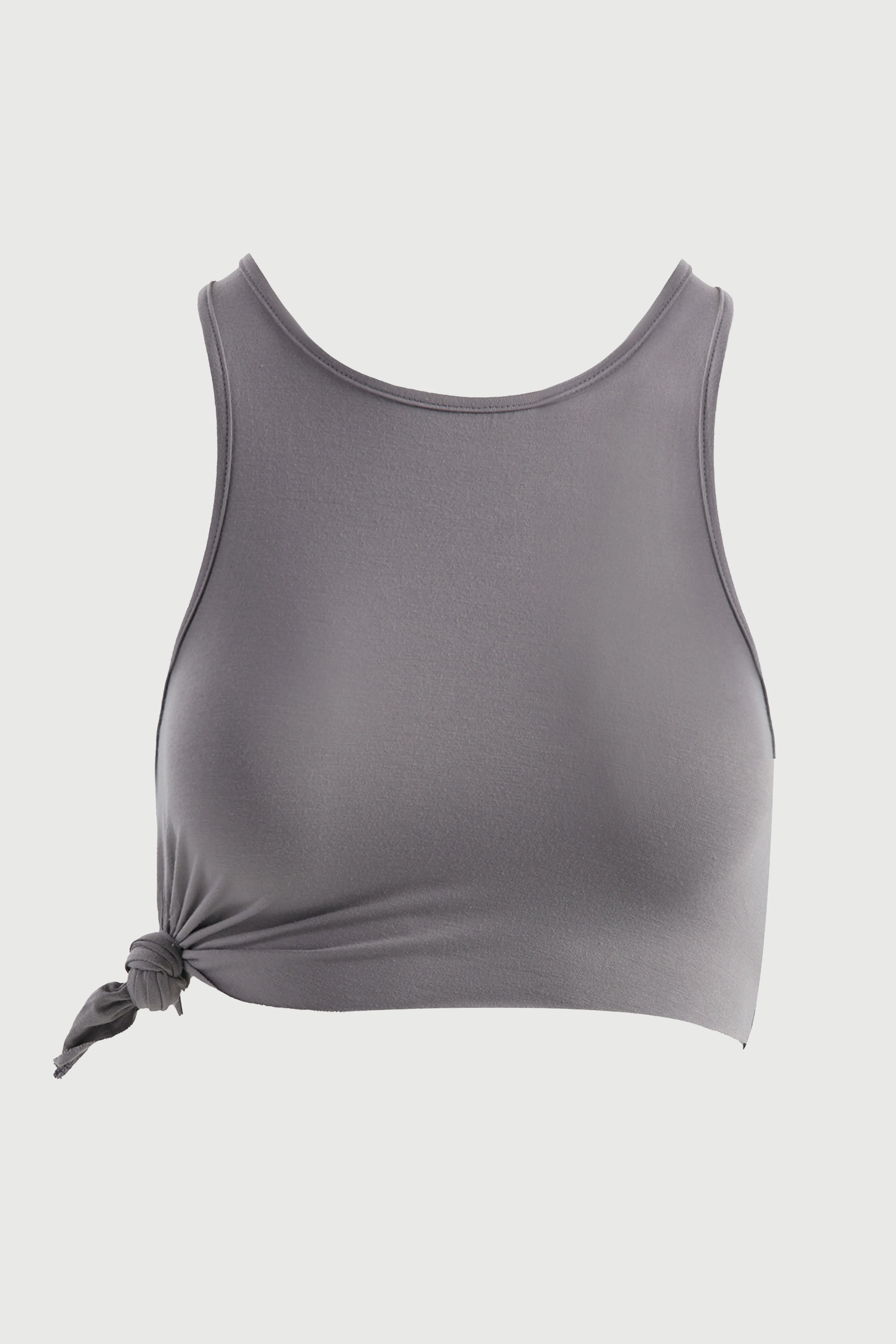 Smooth Knotted Crop Top sold by Naked Wardrobe