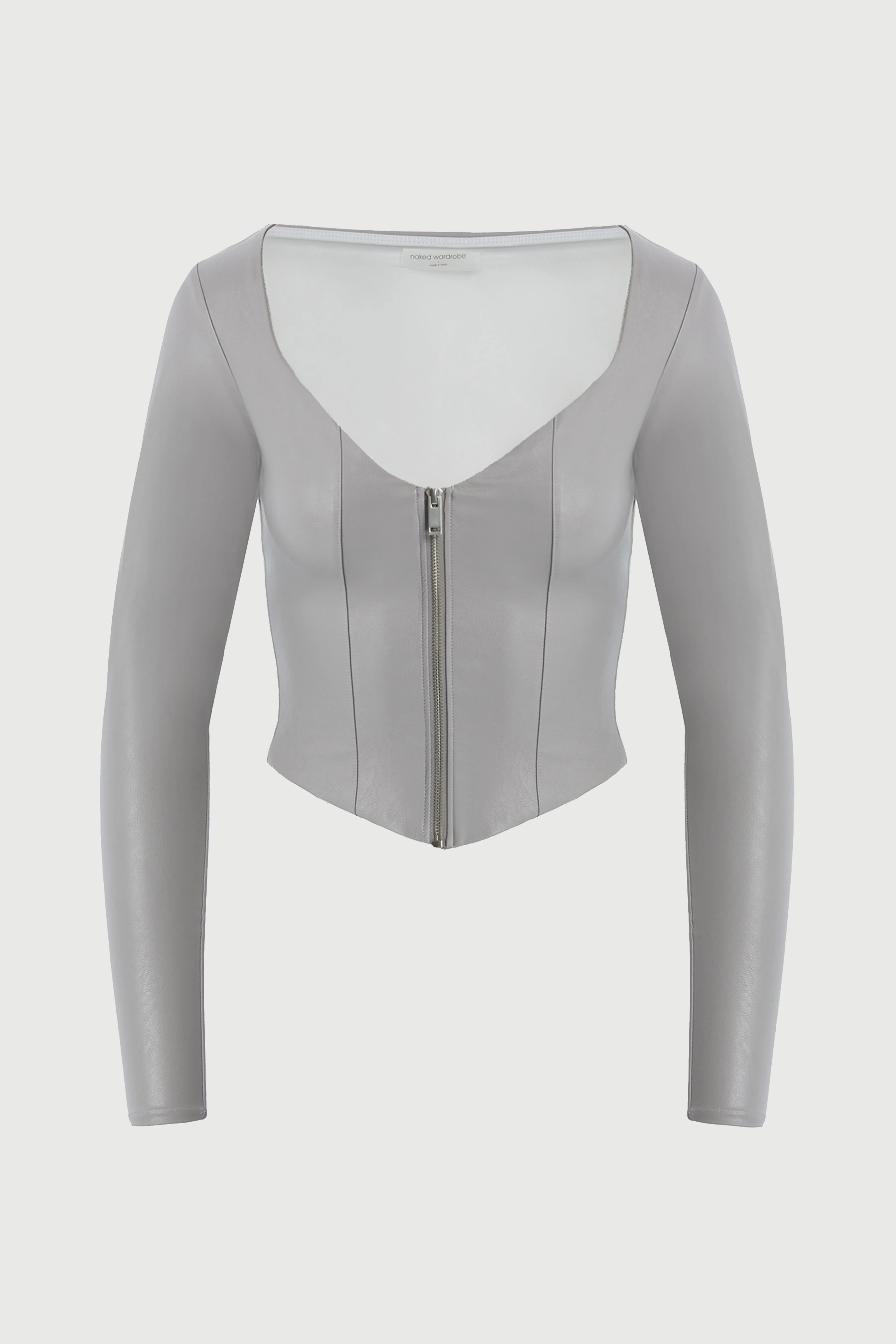 LEATHER ENERGY TOP sold by Naked Wardrobe product image thumbnail 4