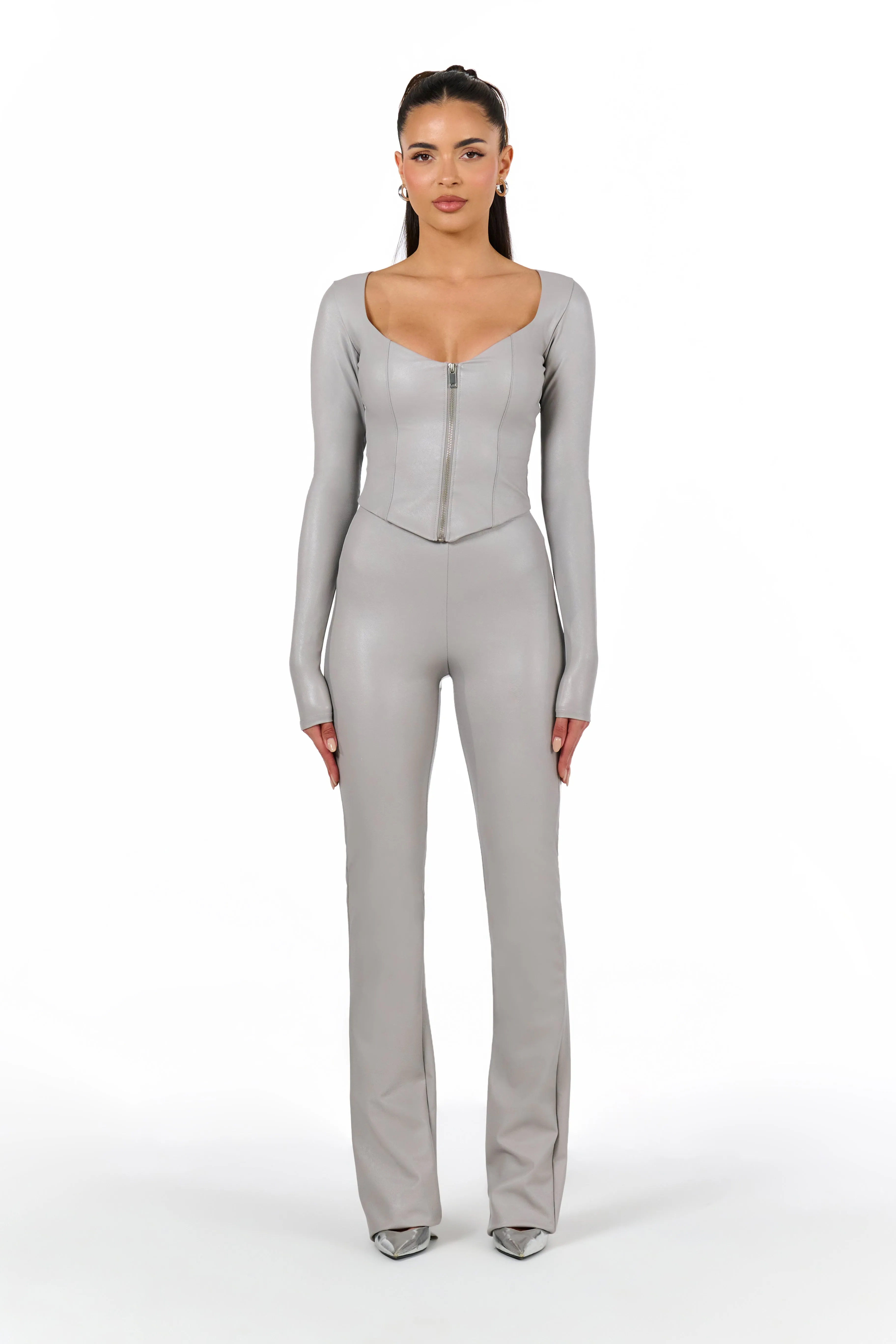 LEATHER ENERGY TOP sold by Naked Wardrobe