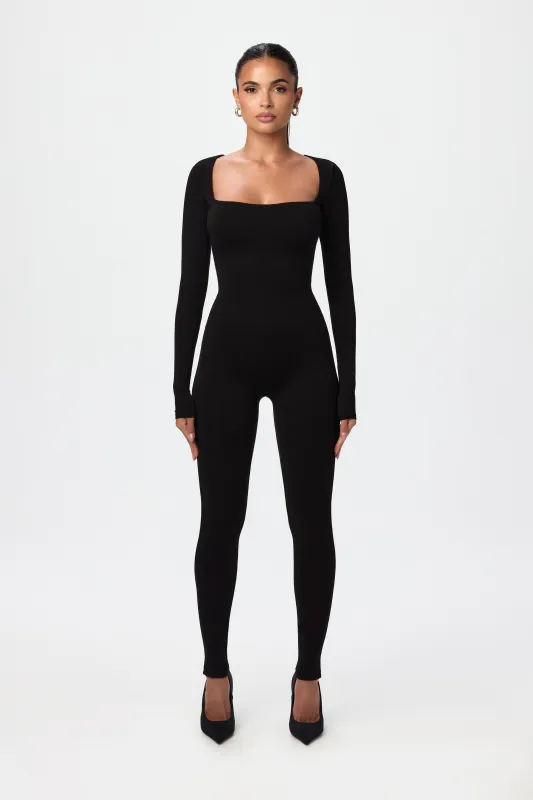 NW Square Neck Jumpsuit sold by Naked Wardrobe