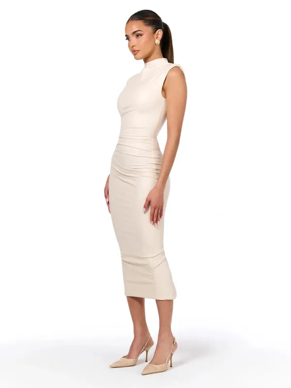 Vegan Leather Sleeveless Dress sold by Naked Wardrobe