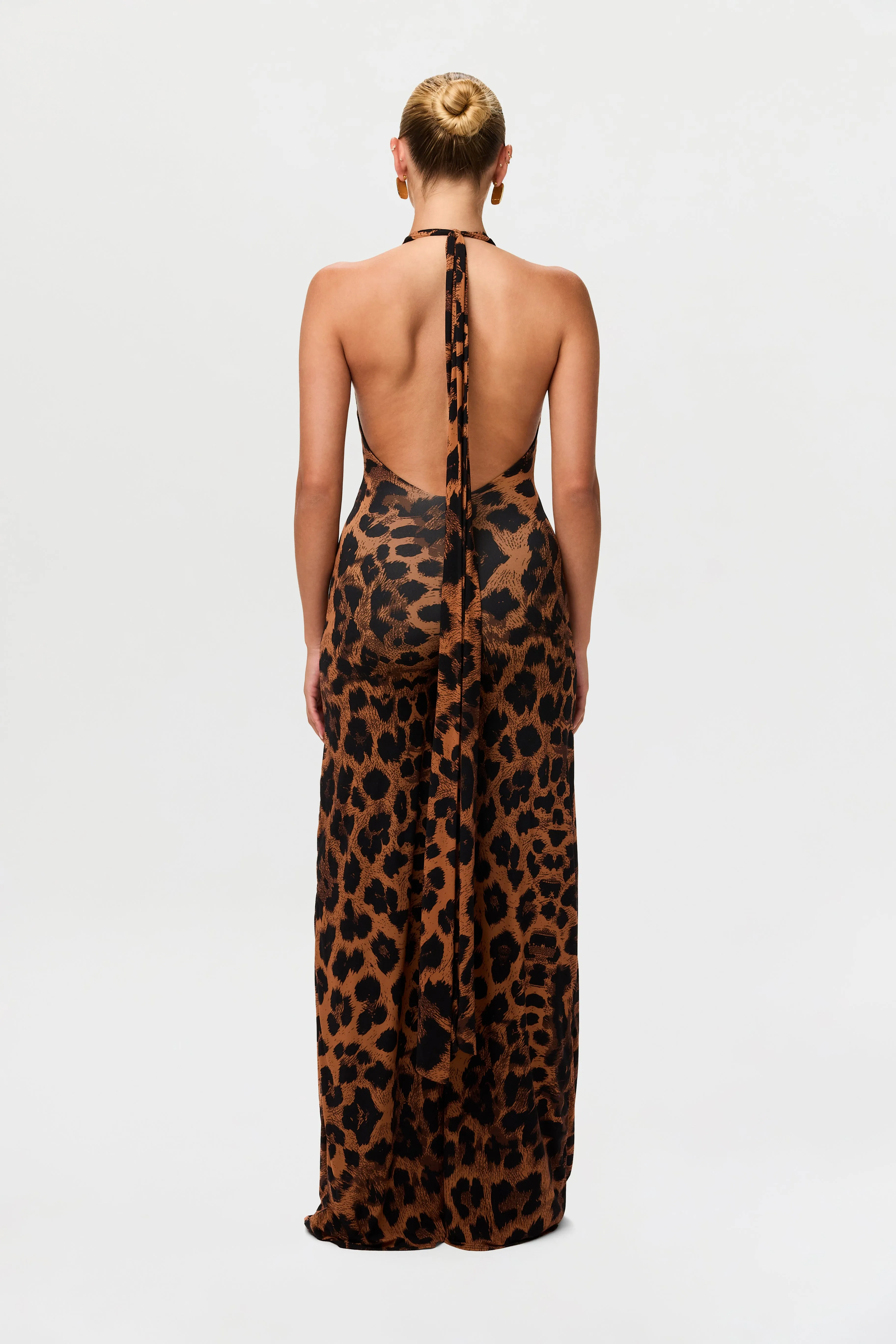 Naked Print Halter Wide Leg Jumpsuit sold by Naked Wardrobe product image thumbnail 4
