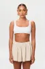Linen Pleated Shorts sold by Naked Wardrobe