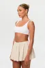 Linen Pleated Shorts sold by Naked Wardrobe
