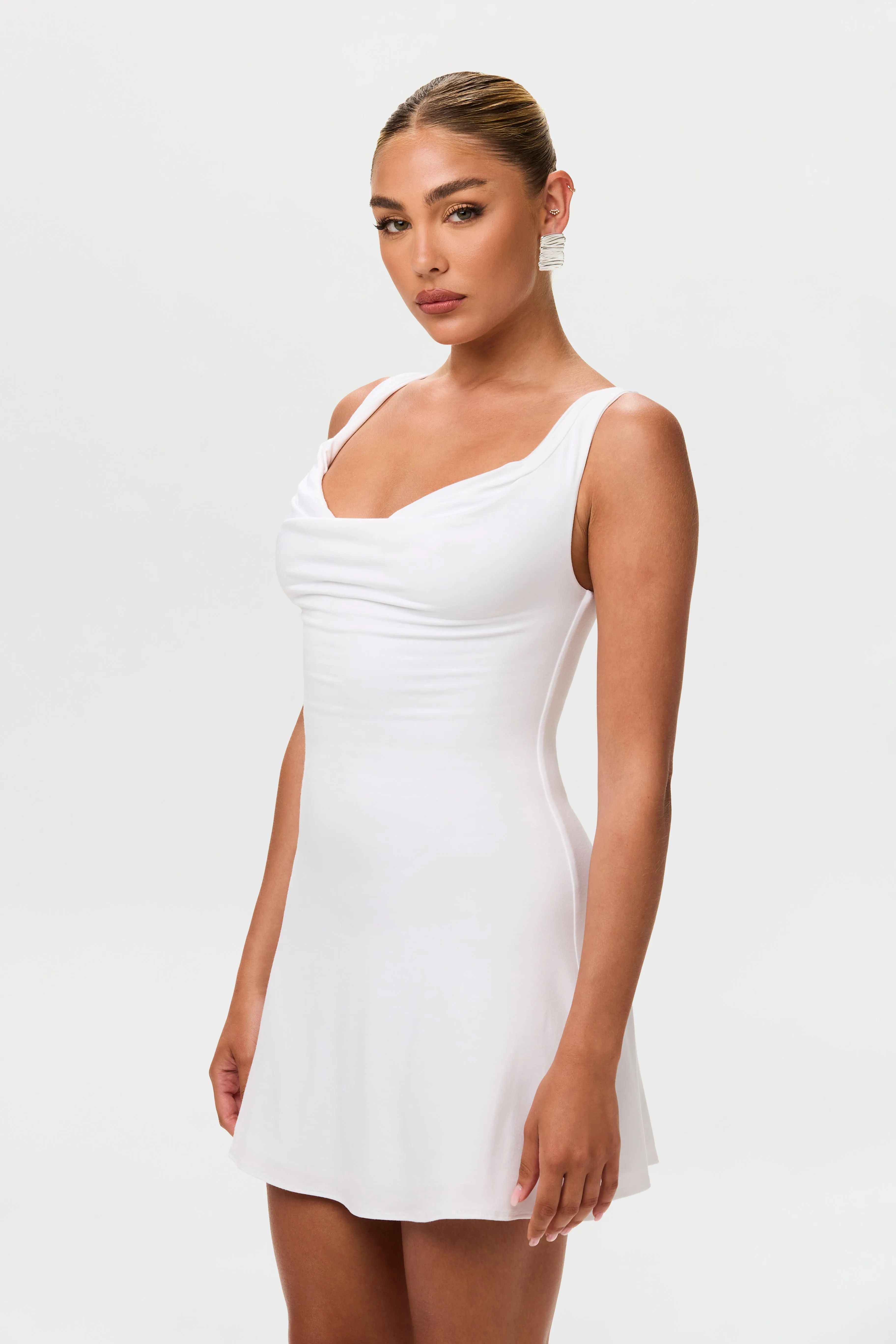 Smooth Cowl Mini Dress sold by Naked Wardrobe product image thumbnail 2