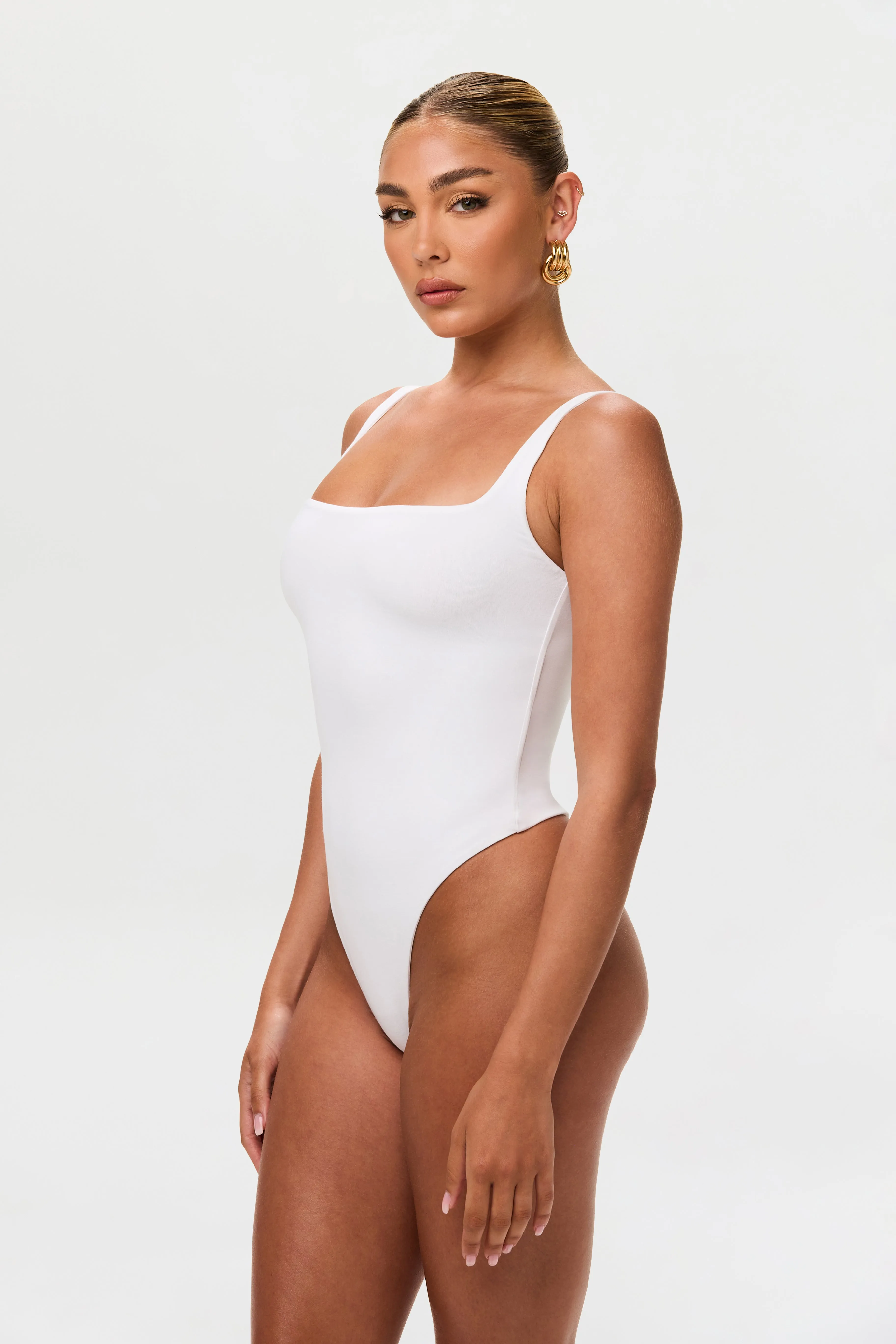 Smooth Square Tank Bodysuit sold by Naked Wardrobe product image thumbnail 4