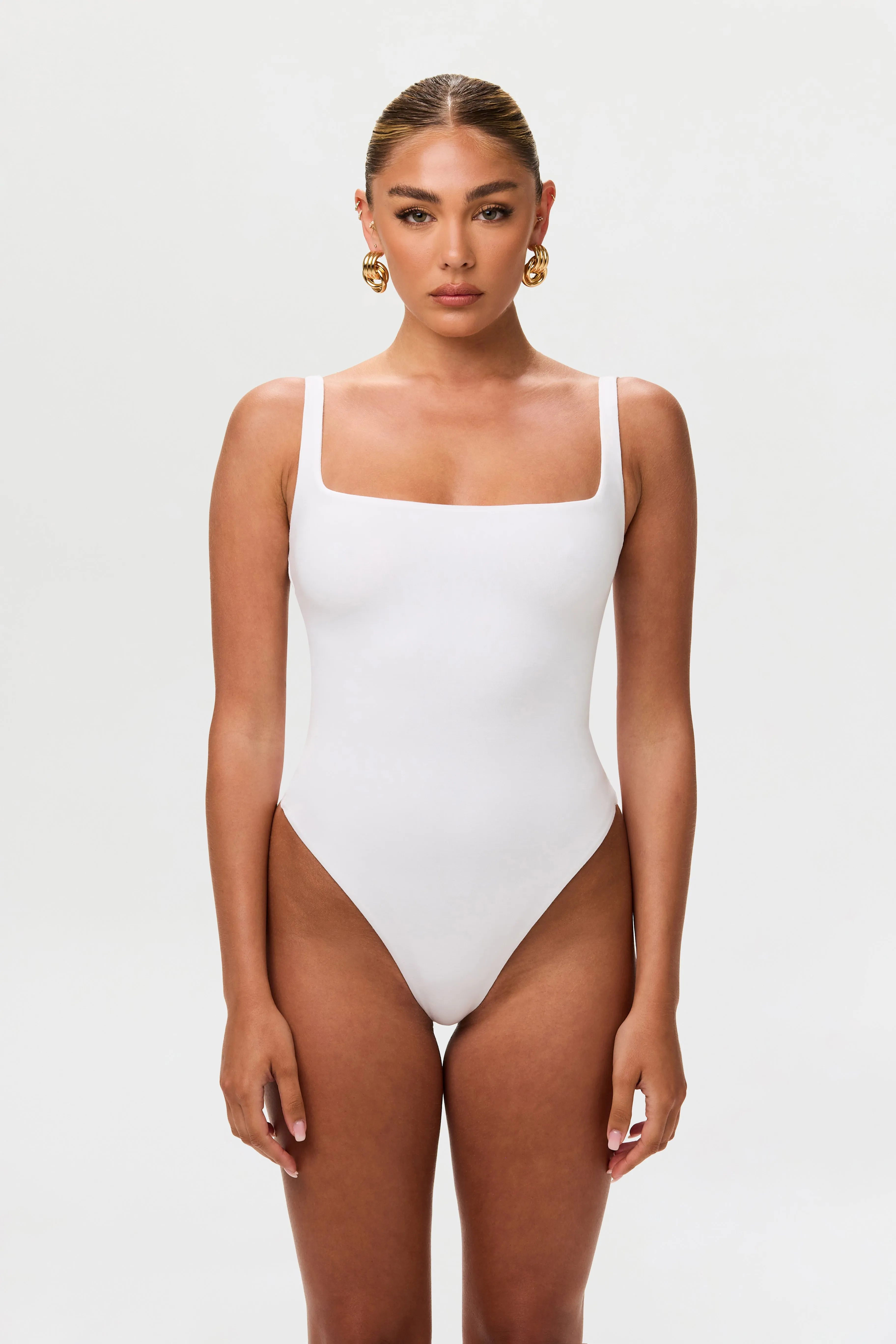 Smooth Square Tank Bodysuit sold by Naked Wardrobe product image thumbnail 2