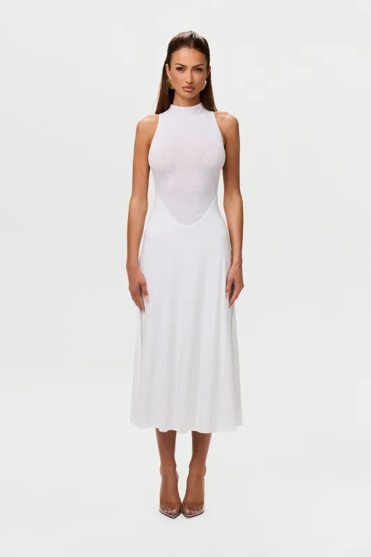 Hourglass Mesh Sleeveless Midi Dress sold by Naked Wardrobe