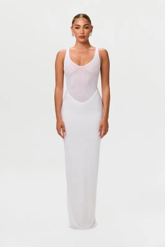 Hourglass Mesh Tank Maxi Dress sold by Naked Wardrobe