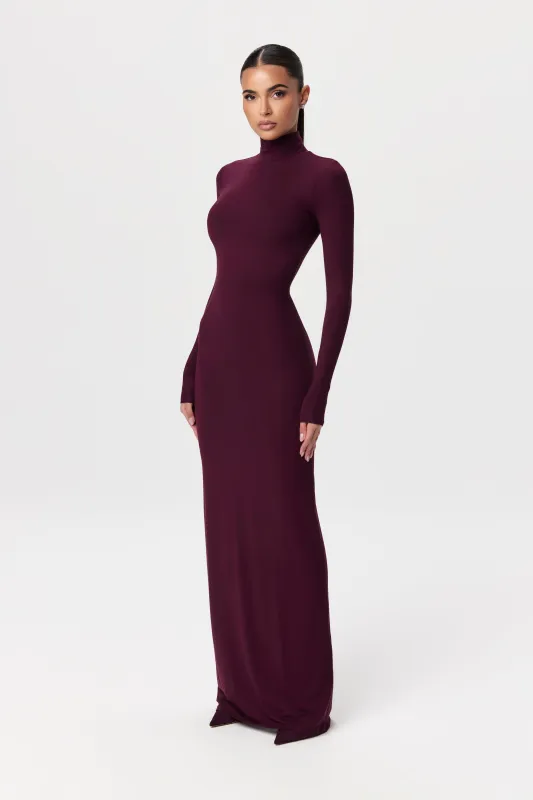 Butter Turtleneck Maxi Dress sold by Naked Wardrobe