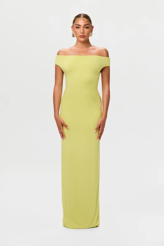 Smooth Off-Shoulder Maxi Dress sold by Naked Wardrobe