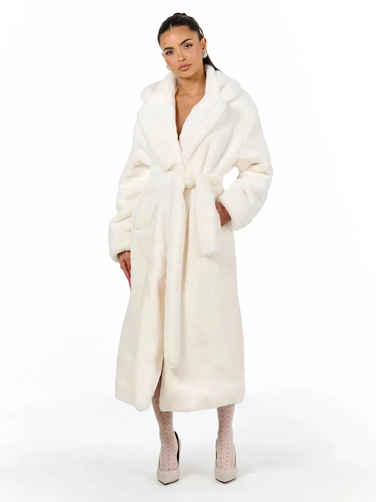 Luxe Fur Coat sold by Naked Wardrobe product image thumbnail 3