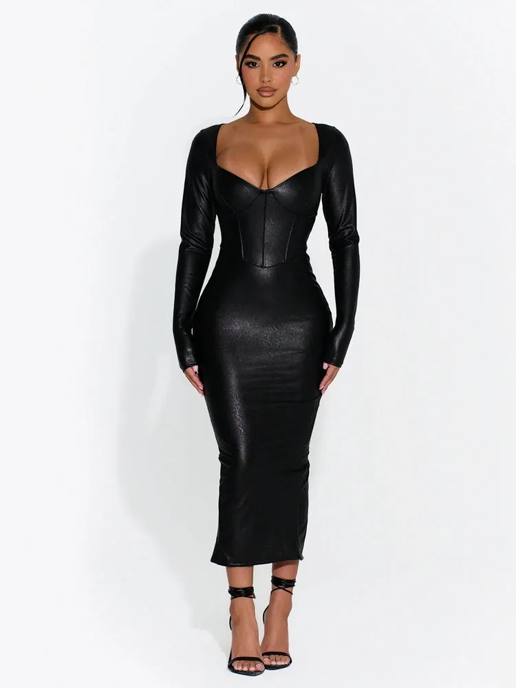 Down To The Corset Dress sold by Naked Wardrobe product image thumbnail 4