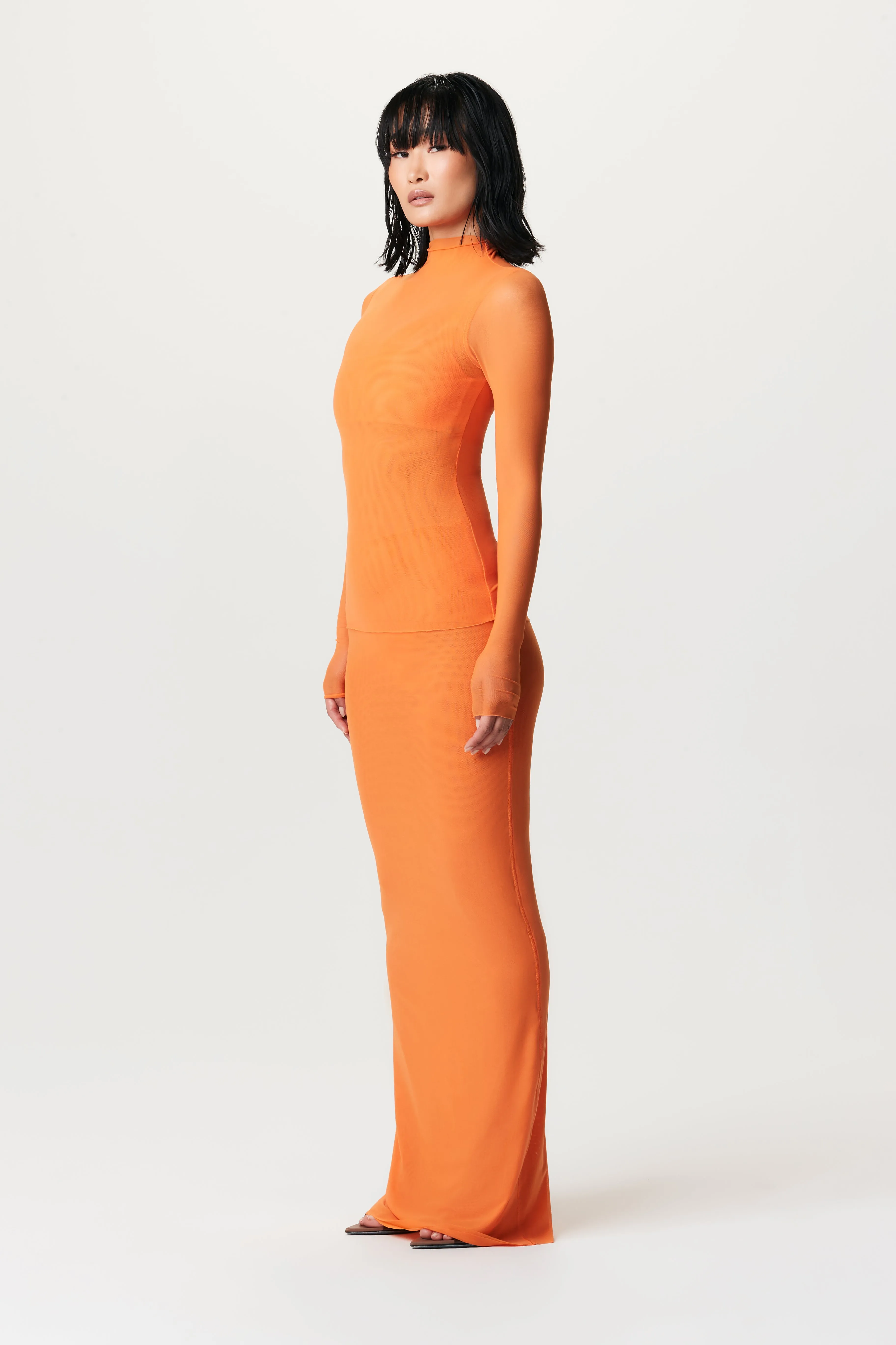 Mesh Long Sleeve Top sold by Naked Wardrobe product image thumbnail 3