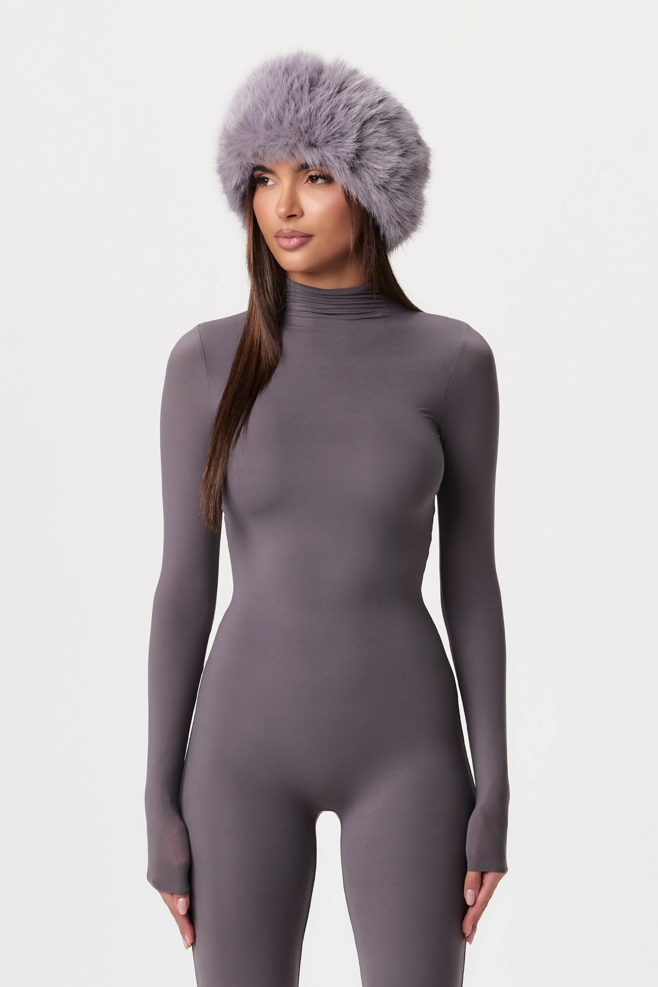 Faux Fur Plush Headband sold by Naked Wardrobe