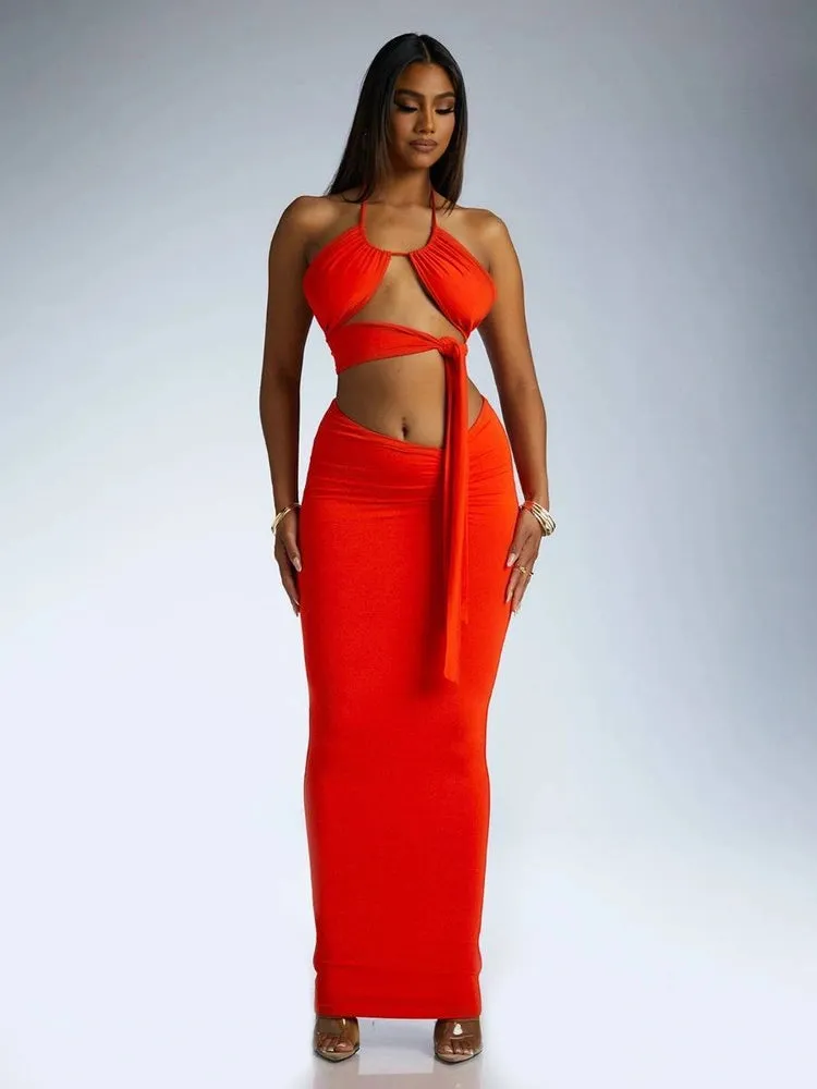 Halter Neck Tie Wrap Top sold by Naked Wardrobe product image thumbnail 5