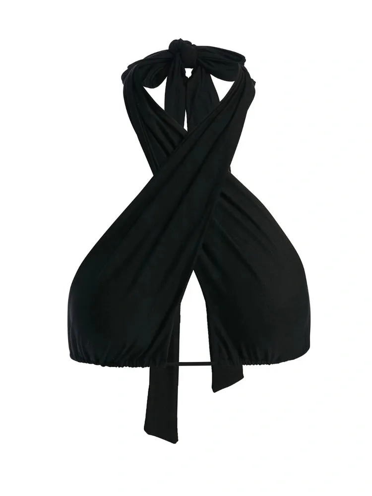 Halter Neck Tie Wrap Top sold by Naked Wardrobe product image thumbnail 3