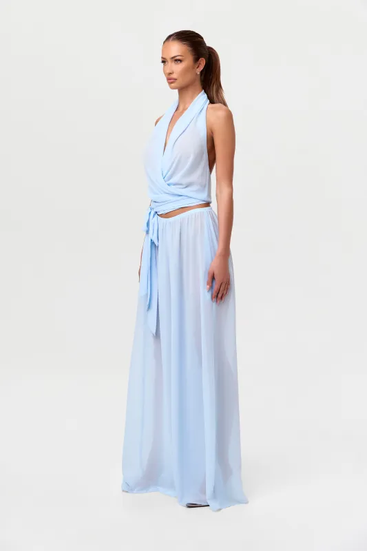 Chiffon Wide Leg Pants sold by Naked Wardrobe