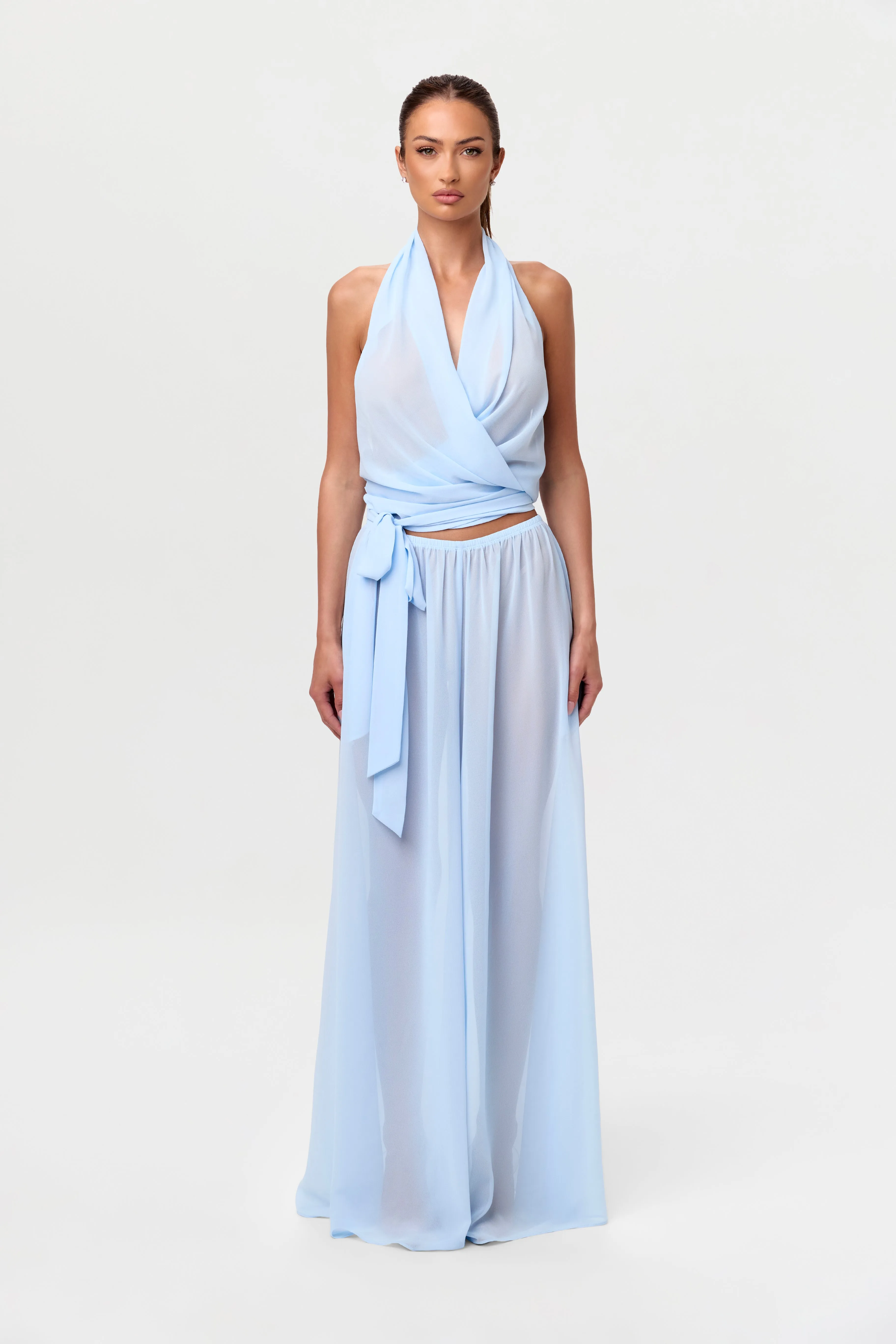 Chiffon Wide Leg Pants sold by Naked Wardrobe product image thumbnail 2