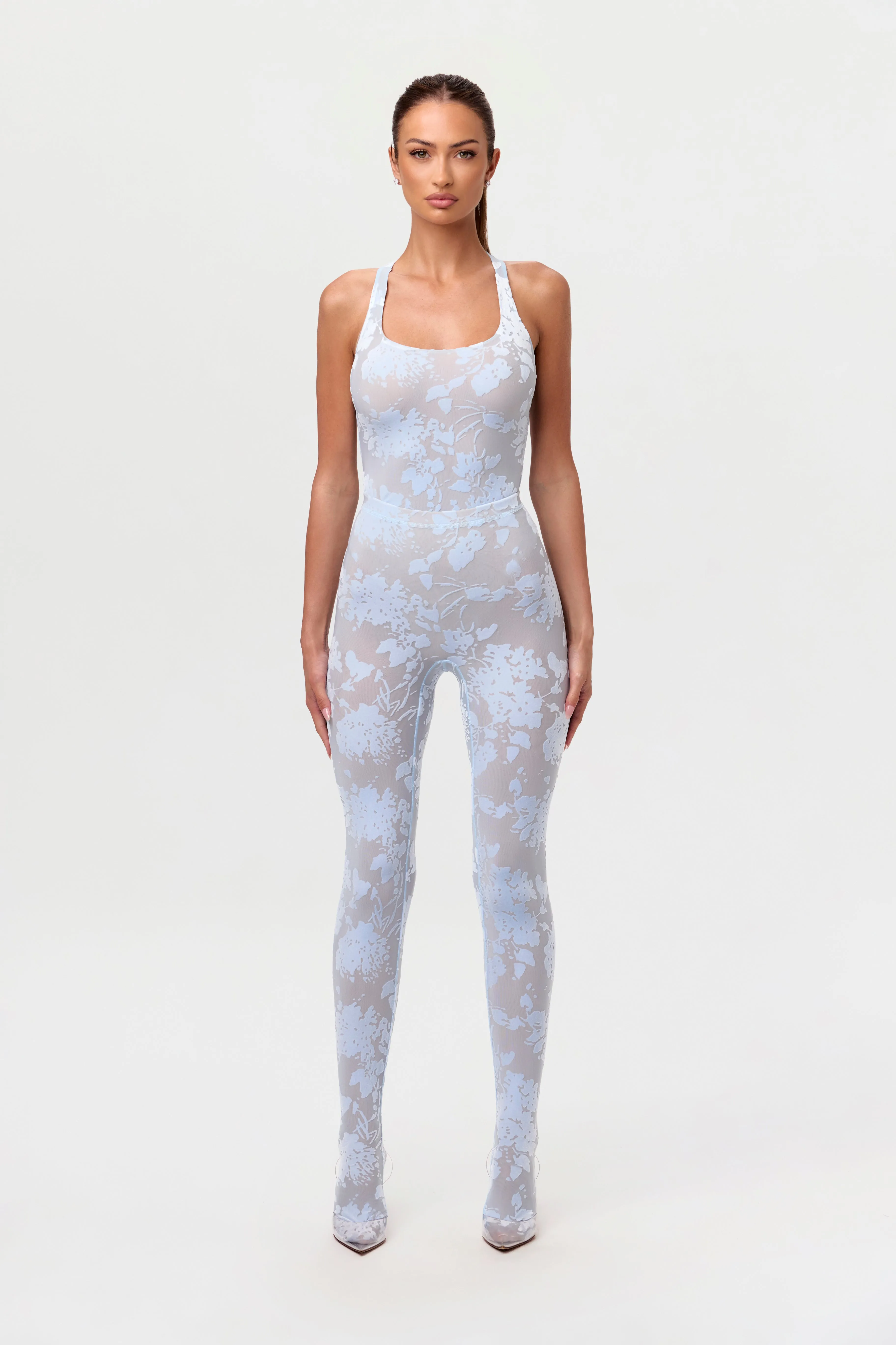 Burnout Closed Toe Legging sold by Naked Wardrobe