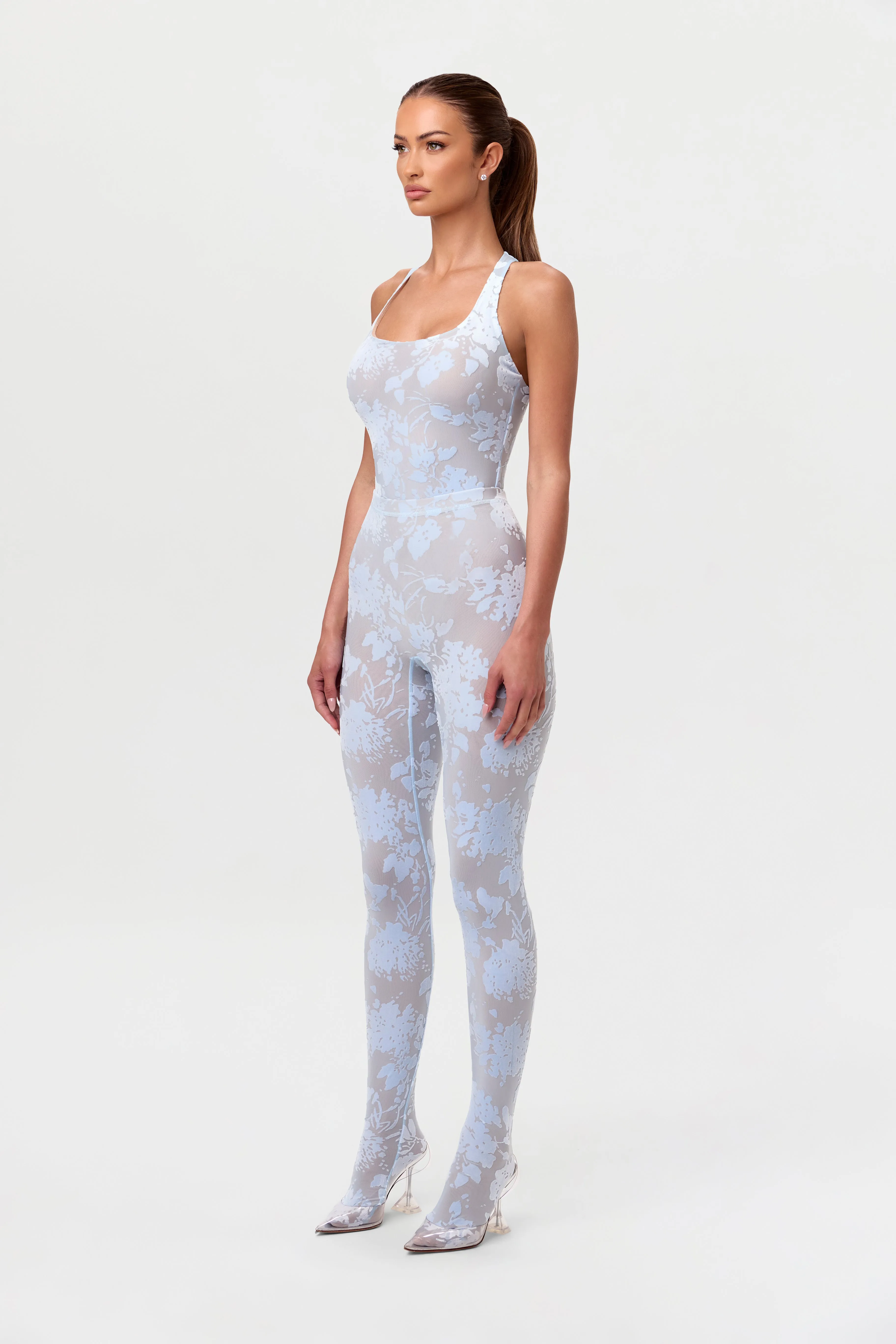 Burnout Closed Toe Legging sold by Naked Wardrobe product image thumbnail 2