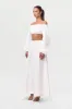 Shirting Flare Maxi Skirt sold by Naked Wardrobe
