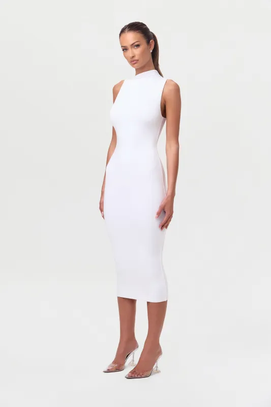 Smooth Sleeveless Midi Dress sold by Naked Wardrobe