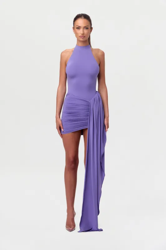 Naked Ruched Drape Mini Skirt sold by Naked Wardrobe