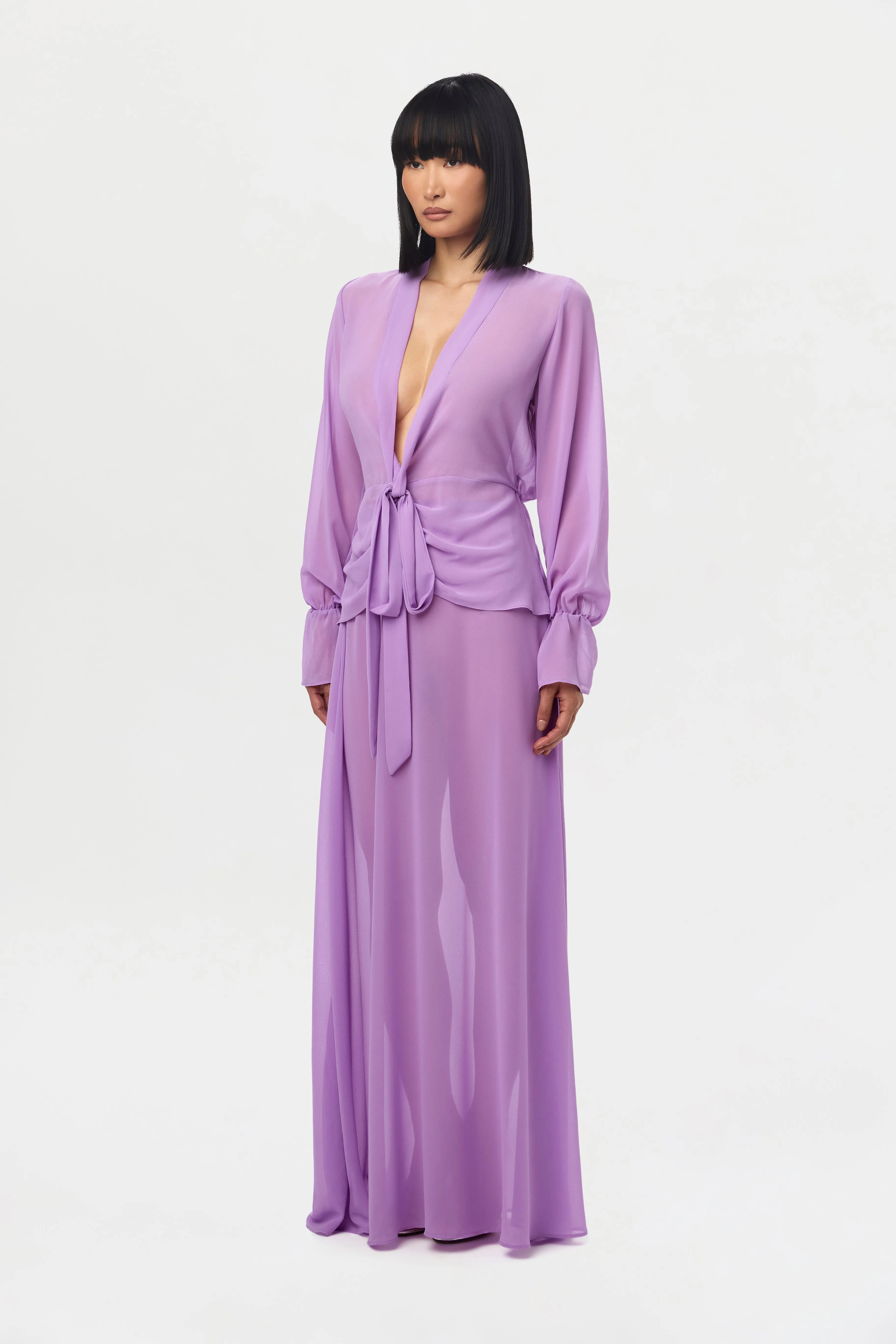 Chiffon Maxi Skirt sold by Naked Wardrobe product image thumbnail 2