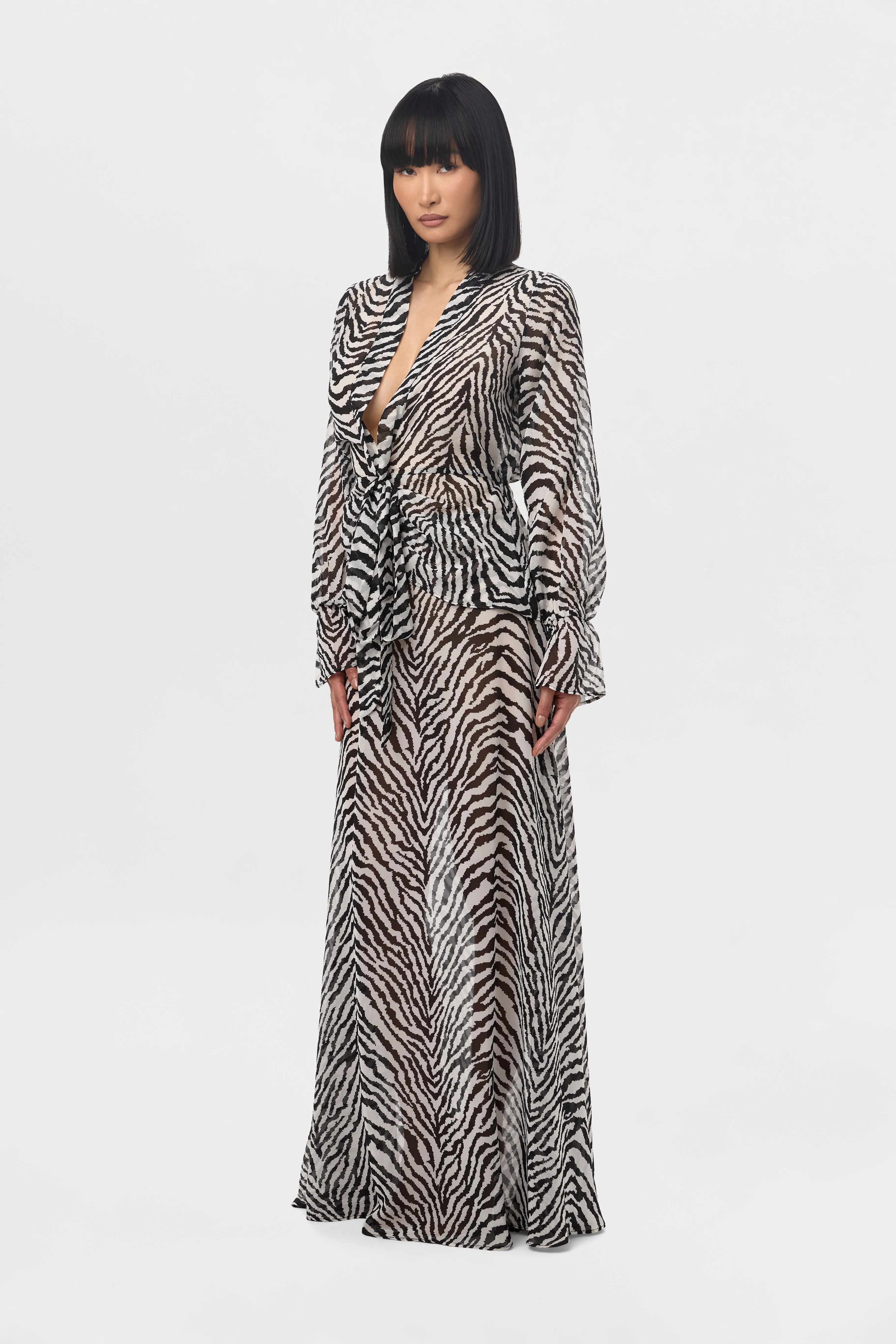 Chiffon Maxi Skirt sold by Naked Wardrobe product image thumbnail 2