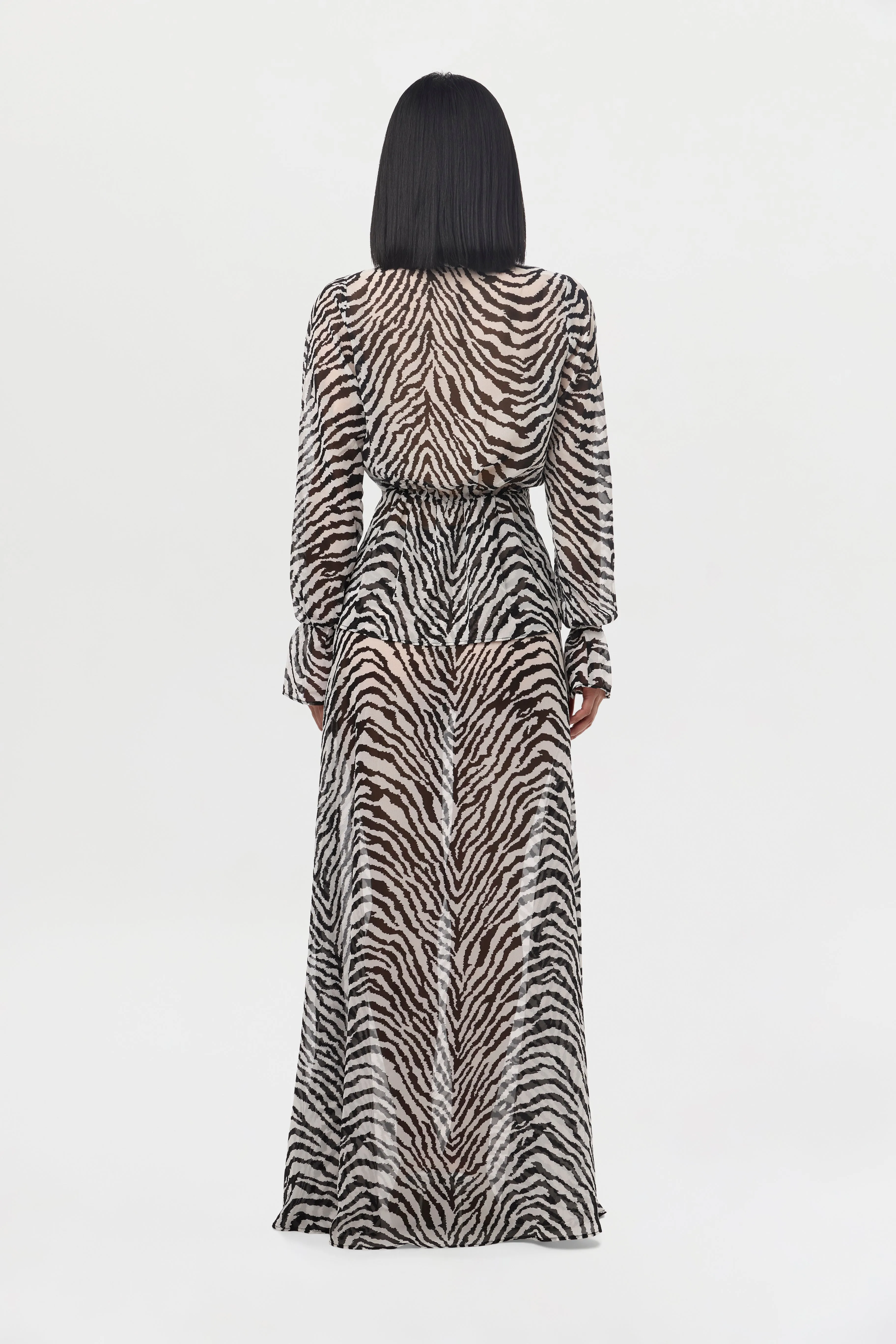 Chiffon Maxi Skirt sold by Naked Wardrobe product image thumbnail 4