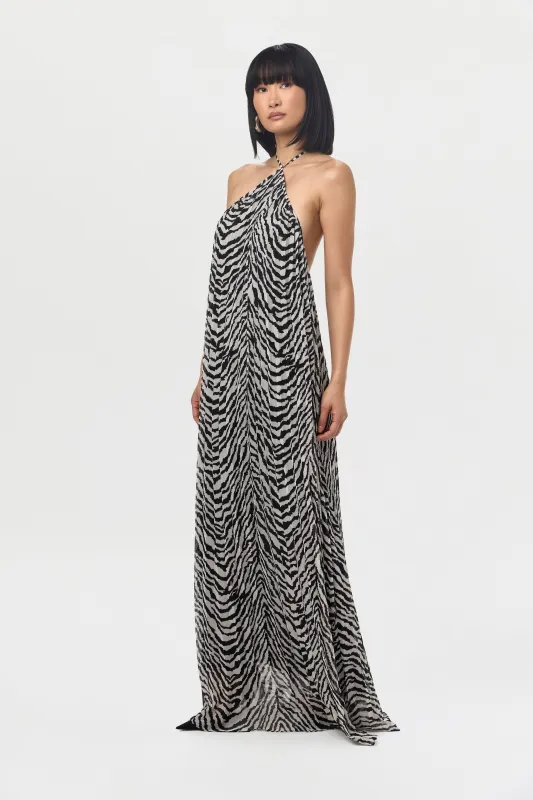 Chiffon Halter Maxi Dress sold by Naked Wardrobe