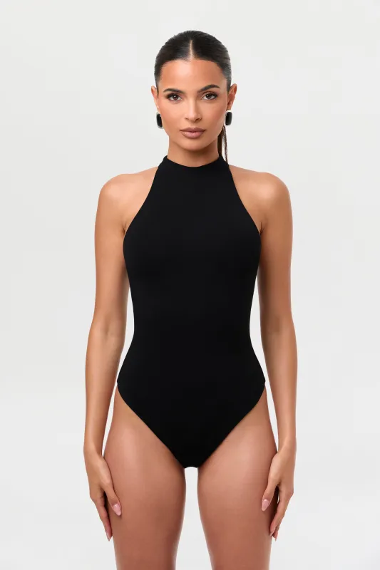 Butter Racerback Contour Bodysuit sold by Naked Wardrobe