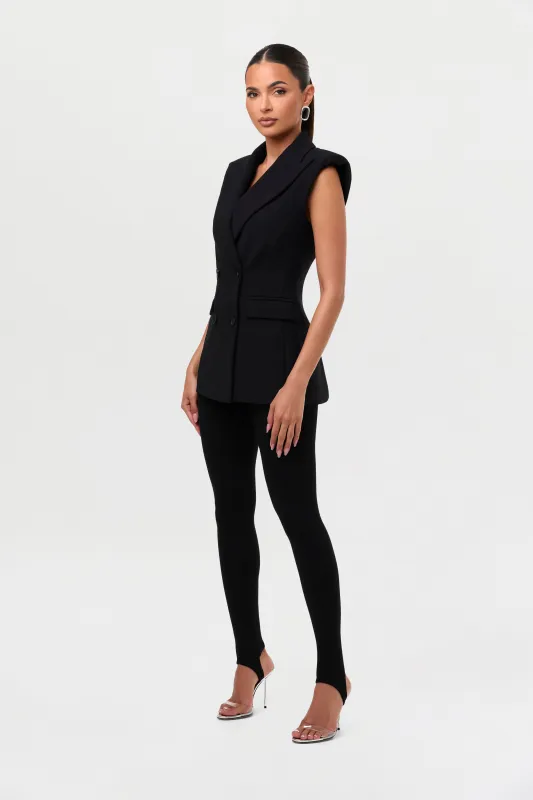 Ponte Sleeveless Blazer sold by Naked Wardrobe