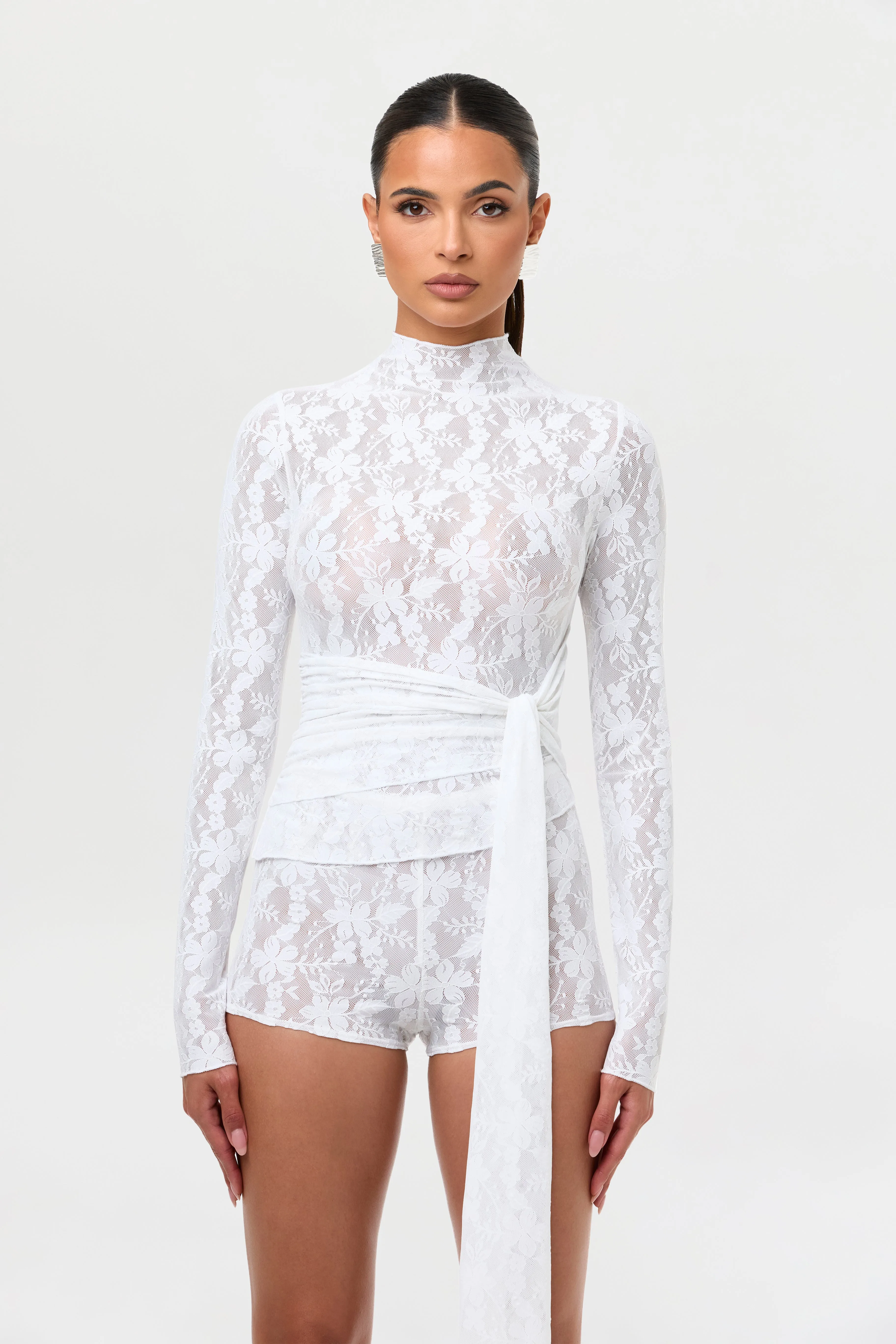 Stretch Lace Hot Pants sold by Naked Wardrobe product image thumbnail 2