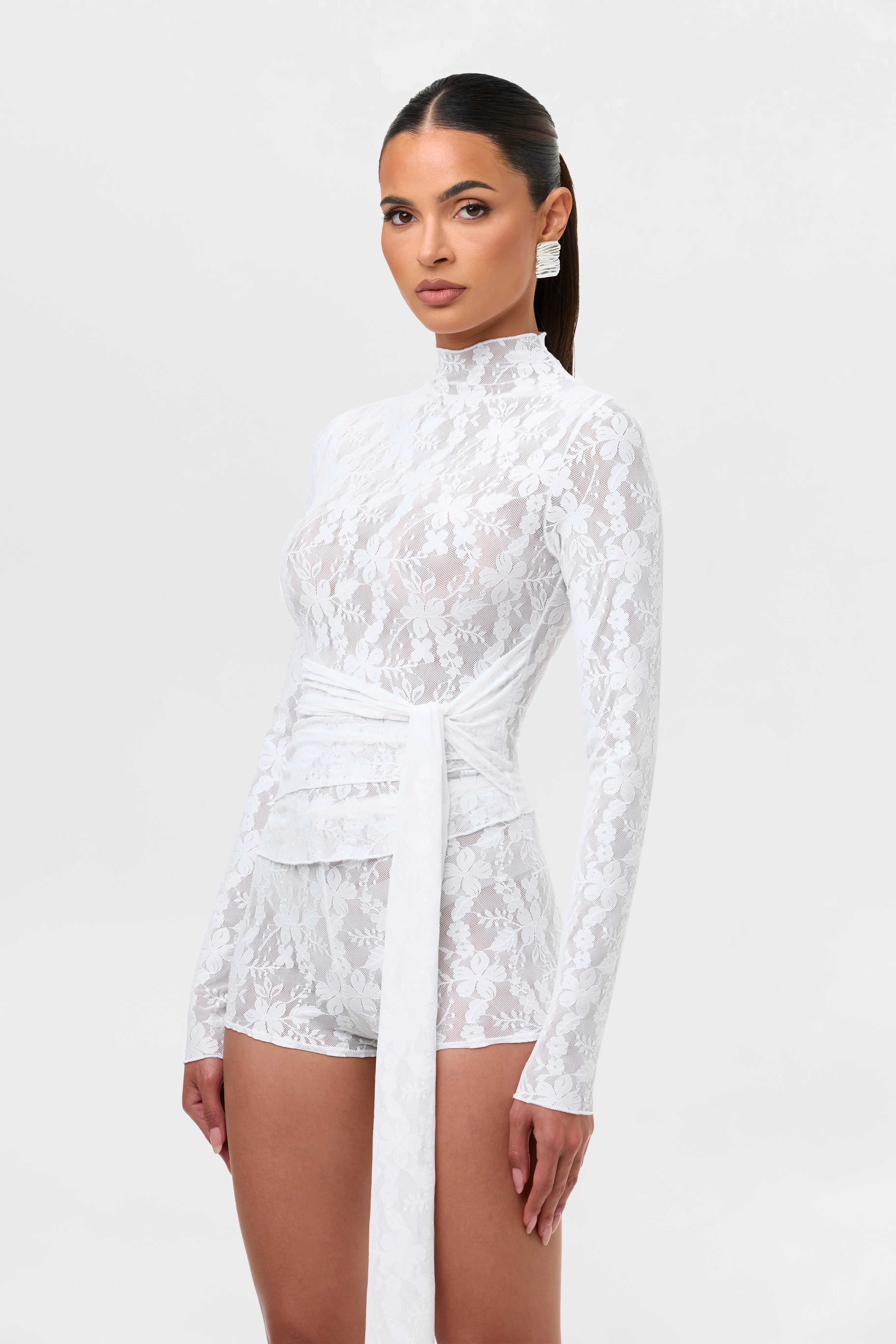 Stretch Lace Hot Pants sold by Naked Wardrobe product image thumbnail 4