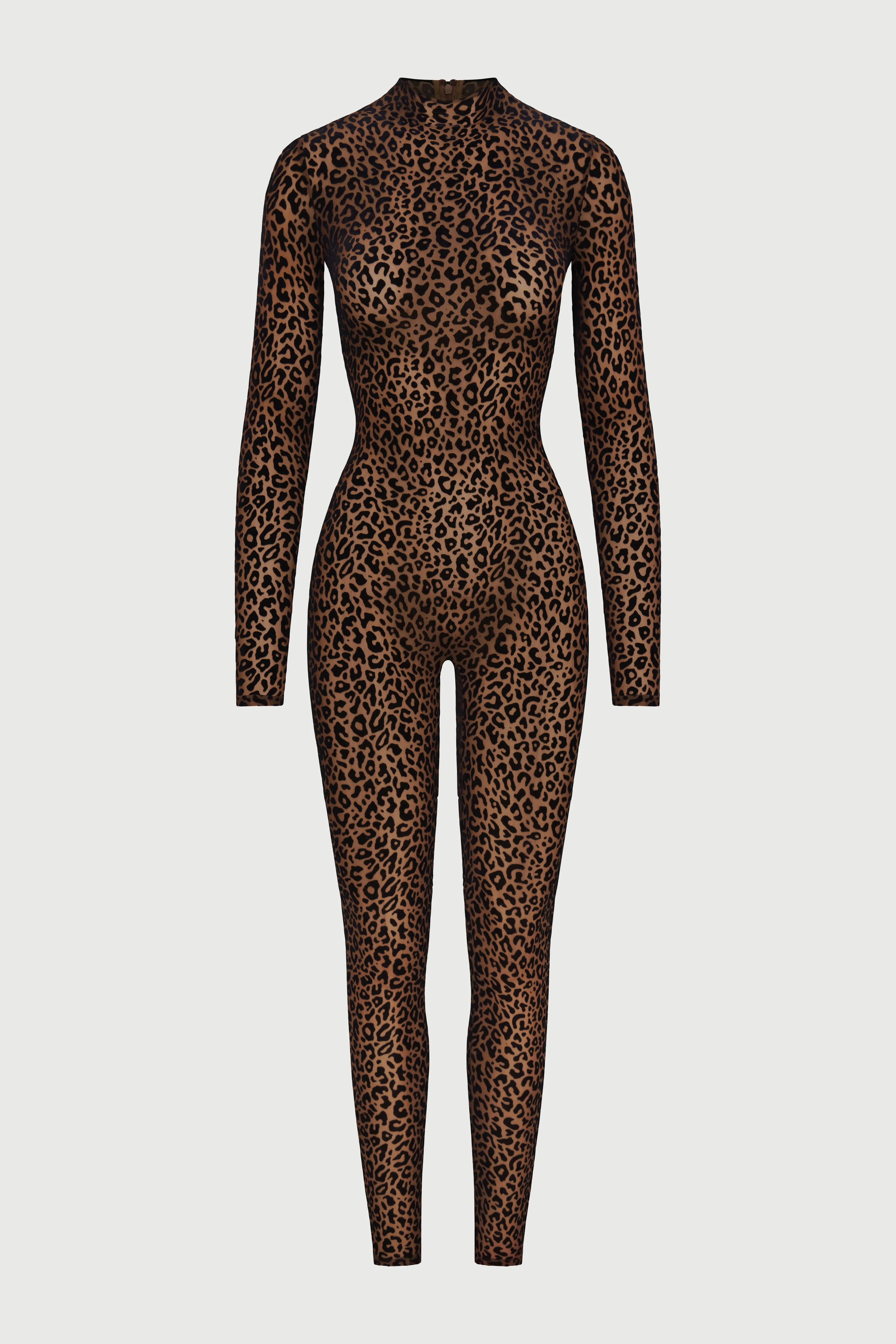 Burnout Leopard Print Jumpsuit sold by Naked Wardrobe product image thumbnail 5