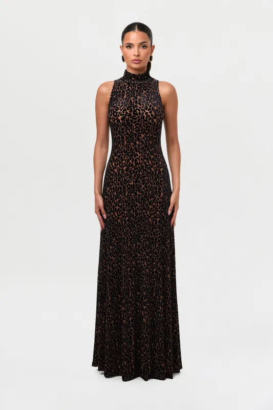 Burnout Leopard Sleeveless Dress sold by Naked Wardrobe